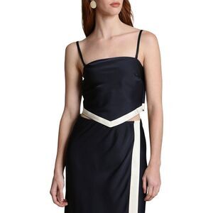 Avec Les Filles Womens  Scarf Top